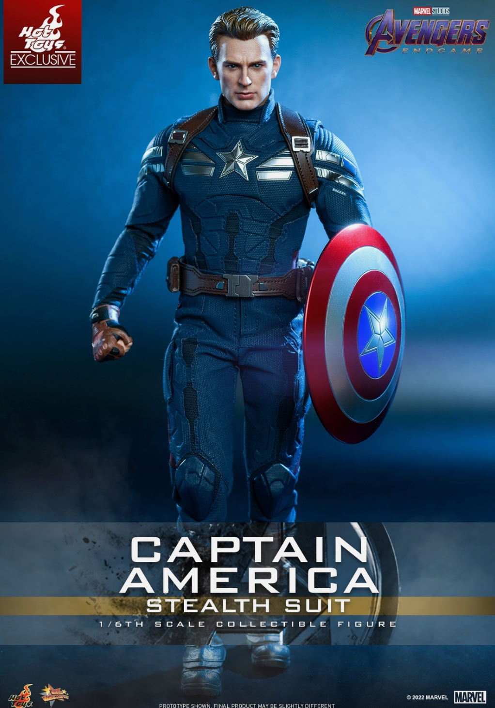 Hot Toys MMS 607 Avengers : Endgame – Captain America (Stealth Suit)