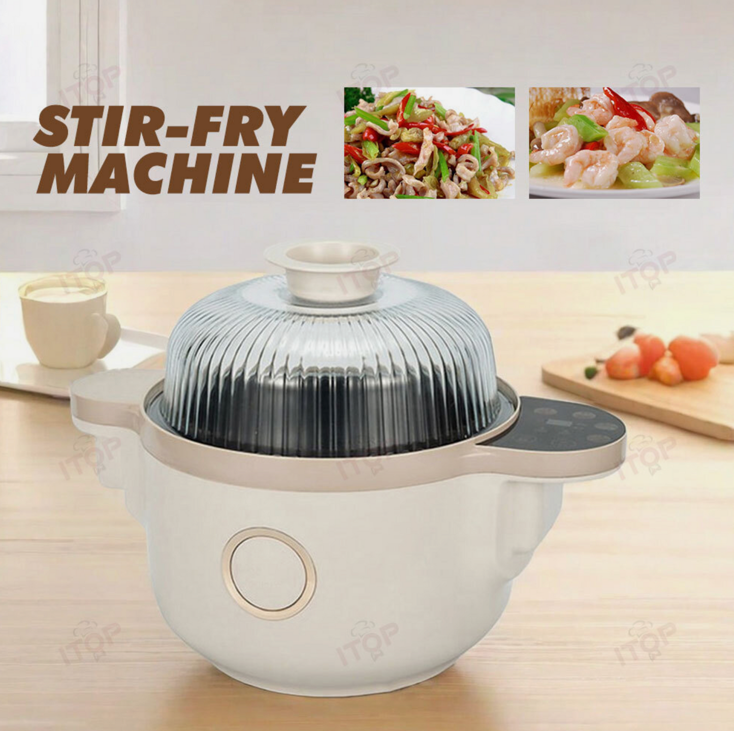 Electric Cooking Machine Household Automatic Stir-frying Machine 220V 3.5L
