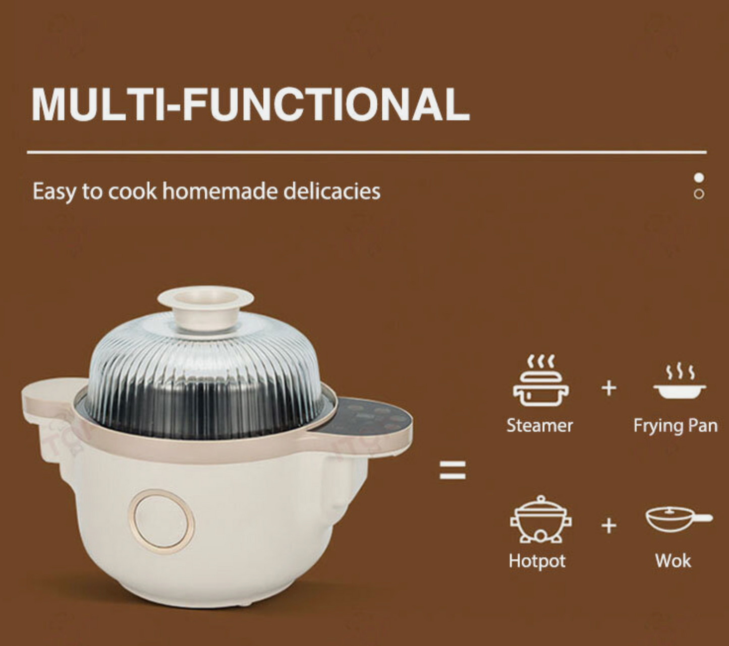 Electric Cooking Machine Household Automatic Stir-frying Machine 220V 3.5L