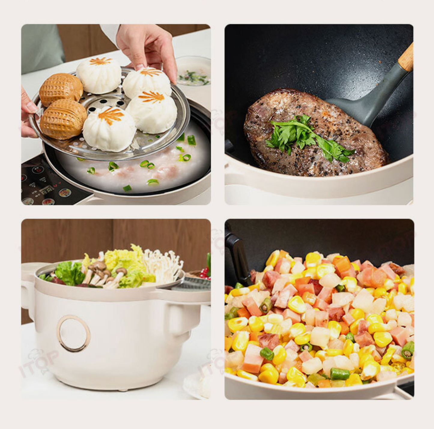 Electric Cooking Machine Household Automatic Stir-frying Machine 220V 3.5L