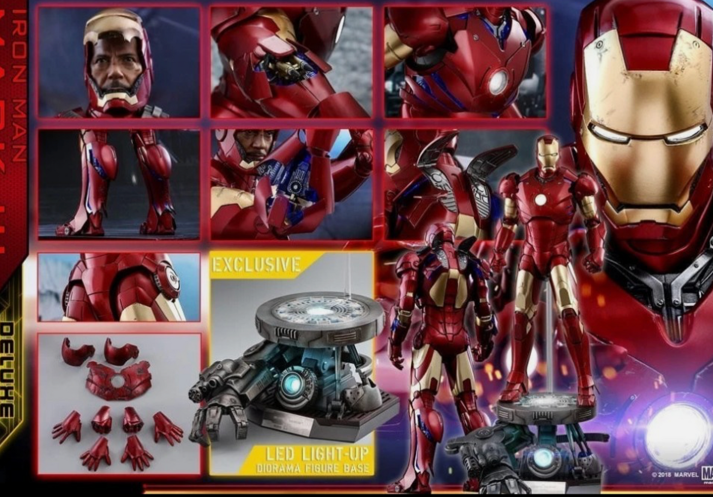 Hot Toys QS012 Iron Man MK3 1/4 Limited Collectible Action Figure deluxe edition