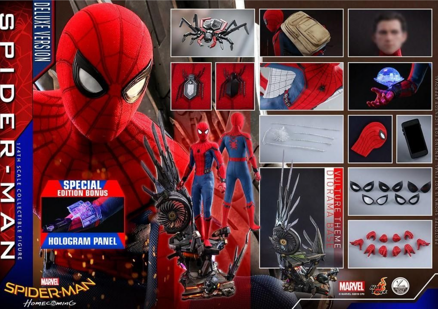Hot Toys QS014 Spider-Man : Homecoming Special Verison 1/4 figure