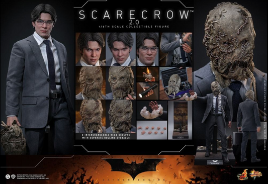 Hot Toys MMS801 Batman Begins Scarecrow 2.0 1/6 Scale Collectible Figure MISB