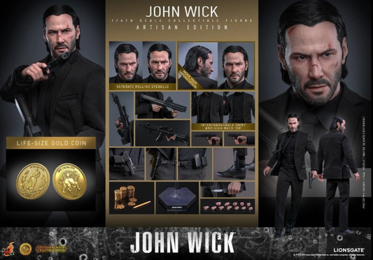 New Hot Toys MMS833AE John Wick Artisan Edition Action Figure in stock