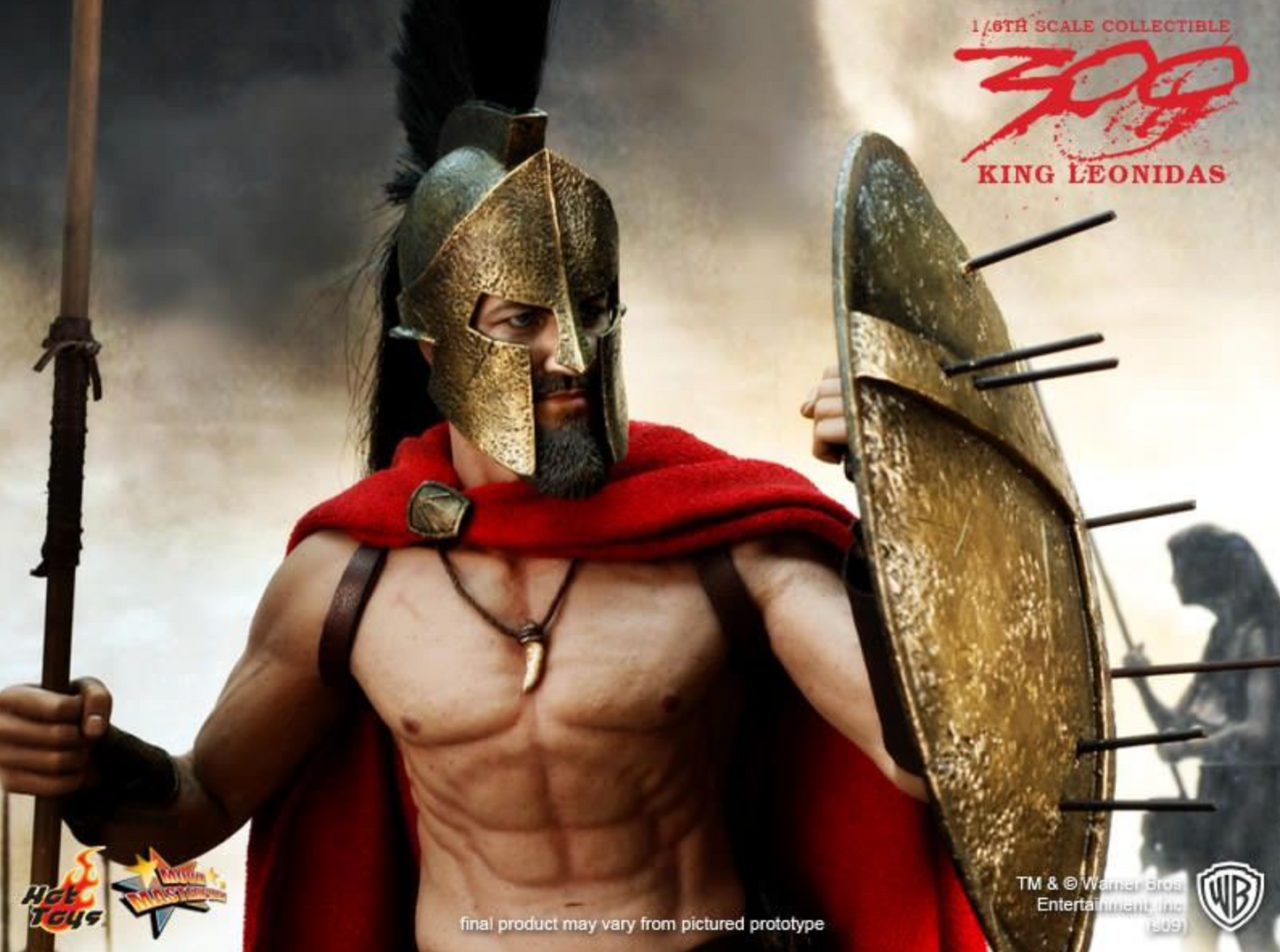 Hot Toys 300 Movie 2010 King Leonidas 1/6 scale action figure MMS114 New