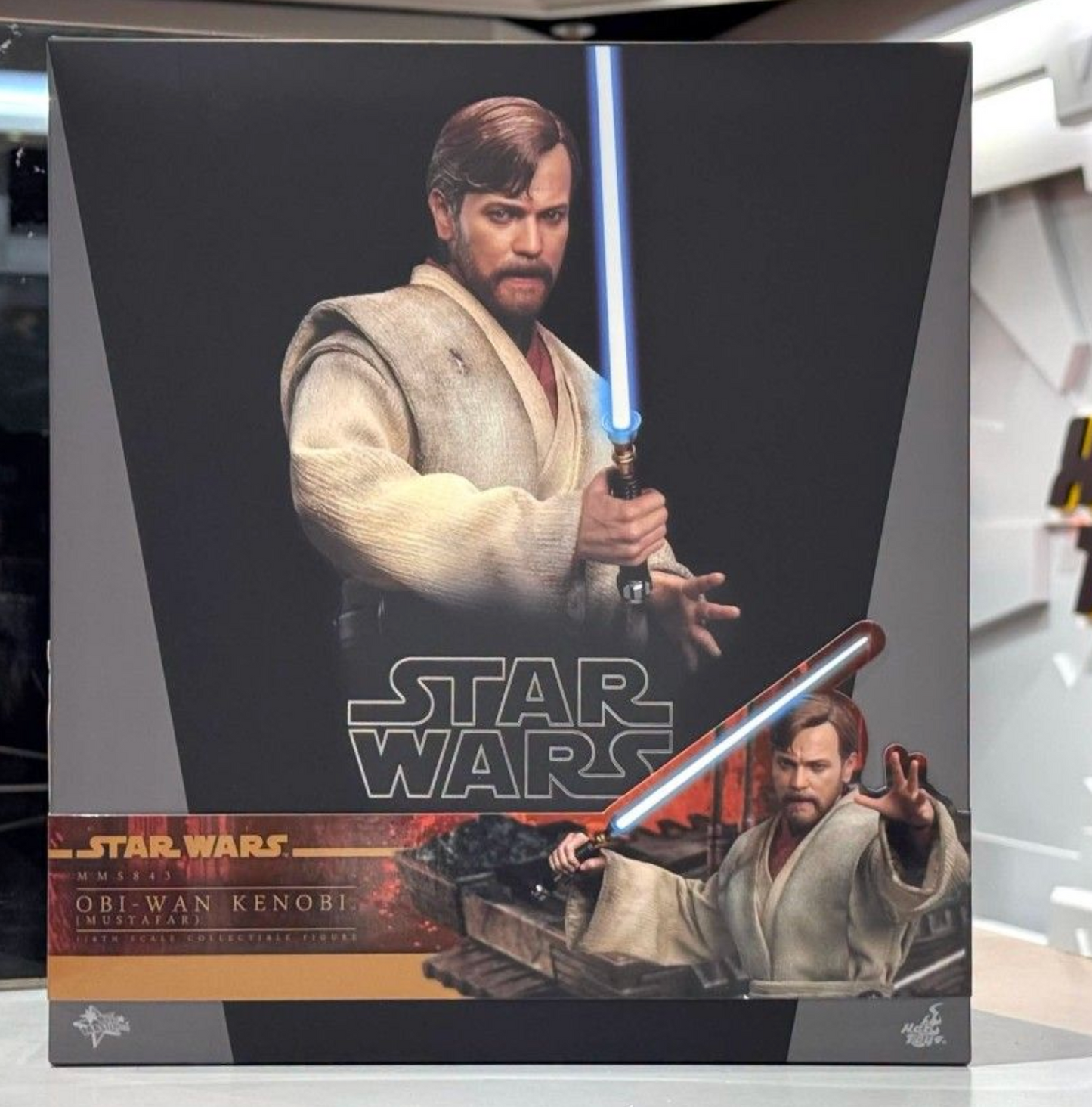 IN STOCK Hot Toys MMS843 Obi Wan Kenobi Mustafar 1/6 scale action figure new