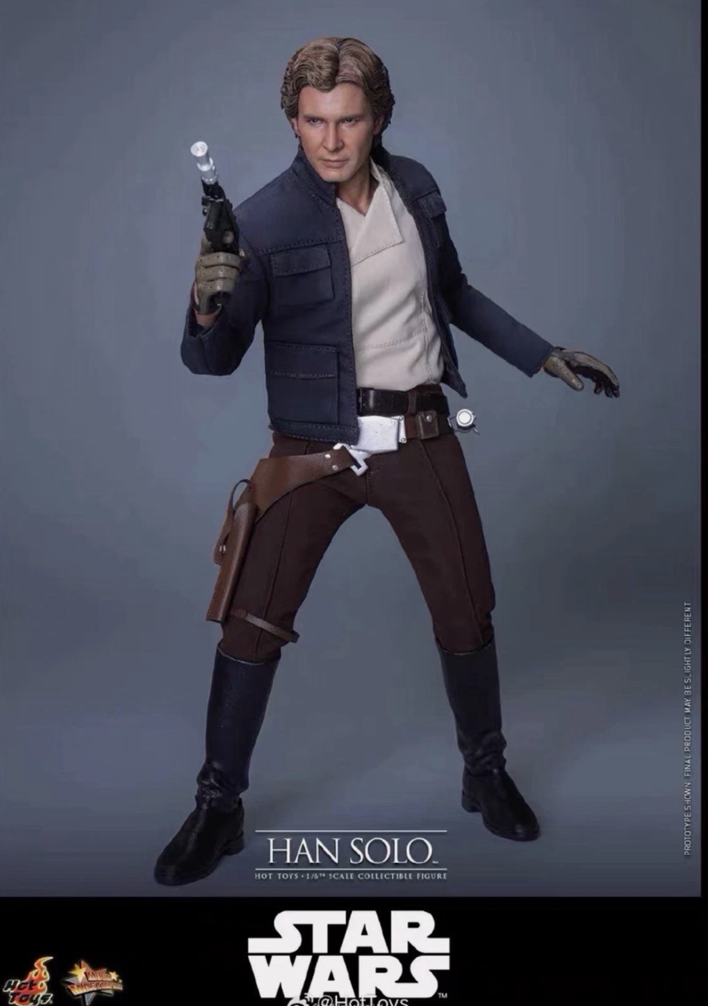 Hot toys MMS846 Star Wars Han Solo with Separate Rolly Eyeballs in stock