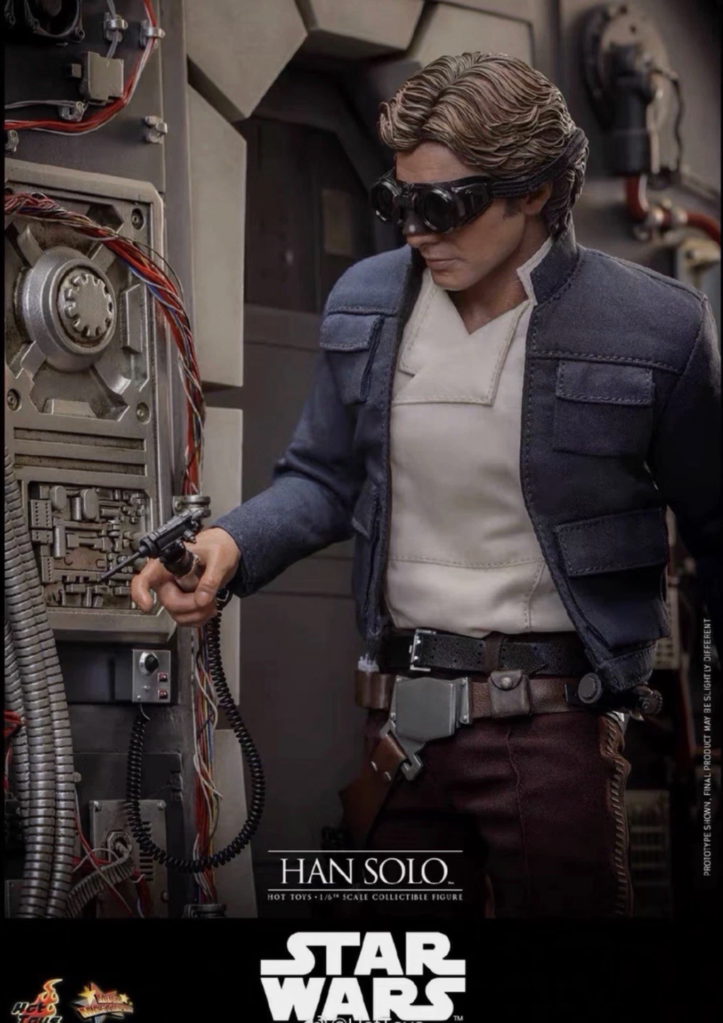 Hot toys MMS846 Star Wars Han Solo with Separate Rolly Eyeballs in stock