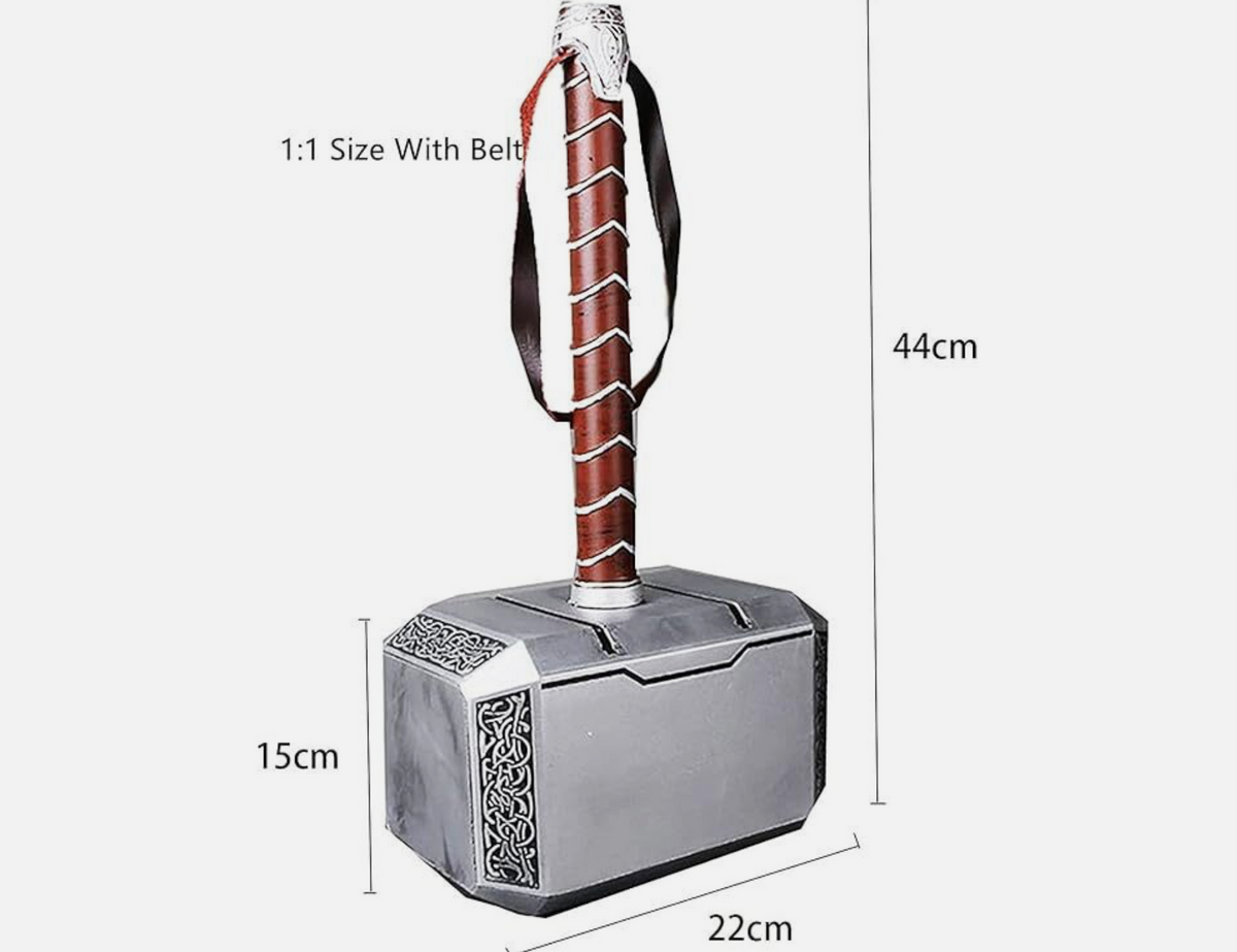 SR Thor’s Hammer1:1 Marvel Thor The Dark World Lightning Strike Hammer Cosplay