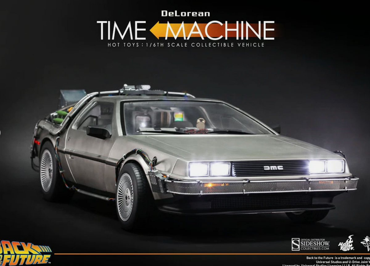 Hot Toys 1/6 MMS260 DeLorean Time Machine Back to the Future Vehicle - New!