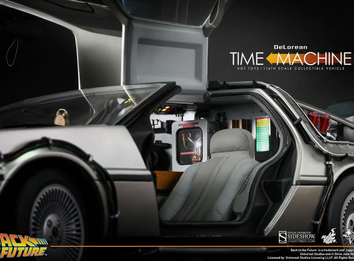 Hot Toys 1/6 MMS260 DeLorean Time Machine Back to the Future Vehicle - New!