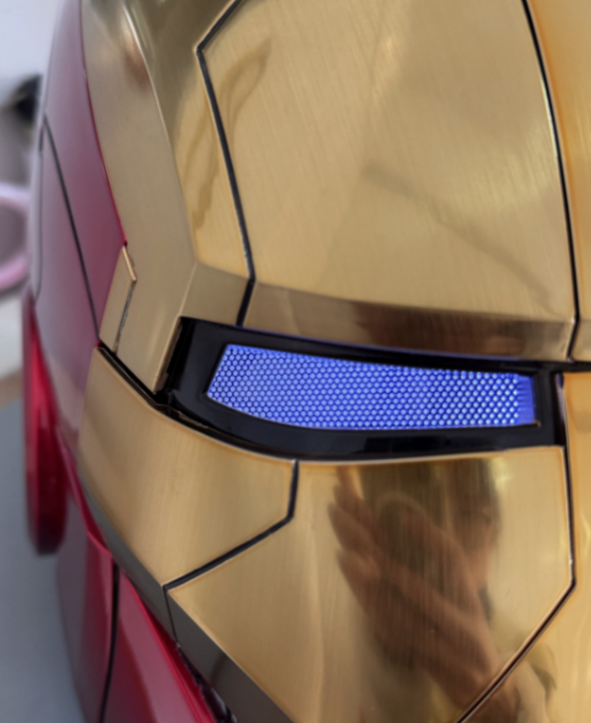 Iron Man Gold MK5 Helmet Electronic Voice Activated Open&Close Mask Autoking