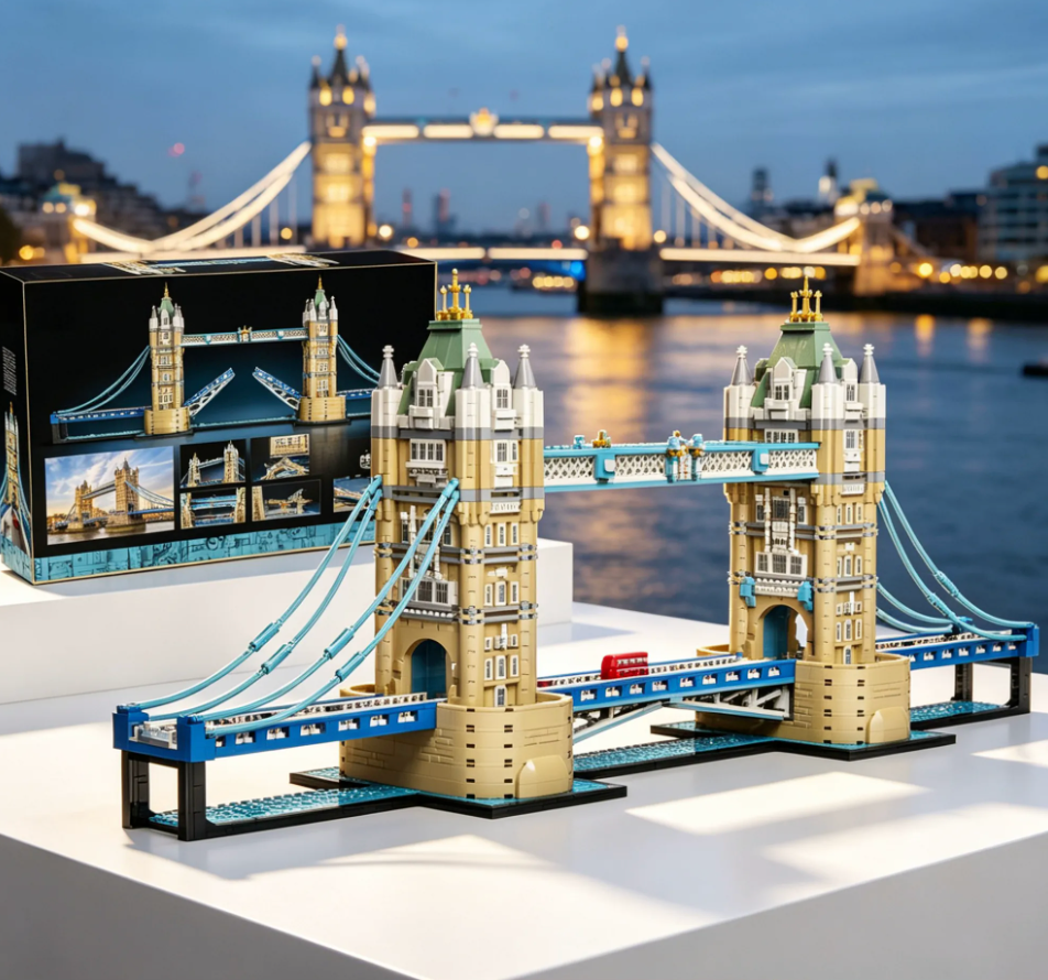 London Tower Bridge Extension MOC Fit for 10214 Tower Bridge