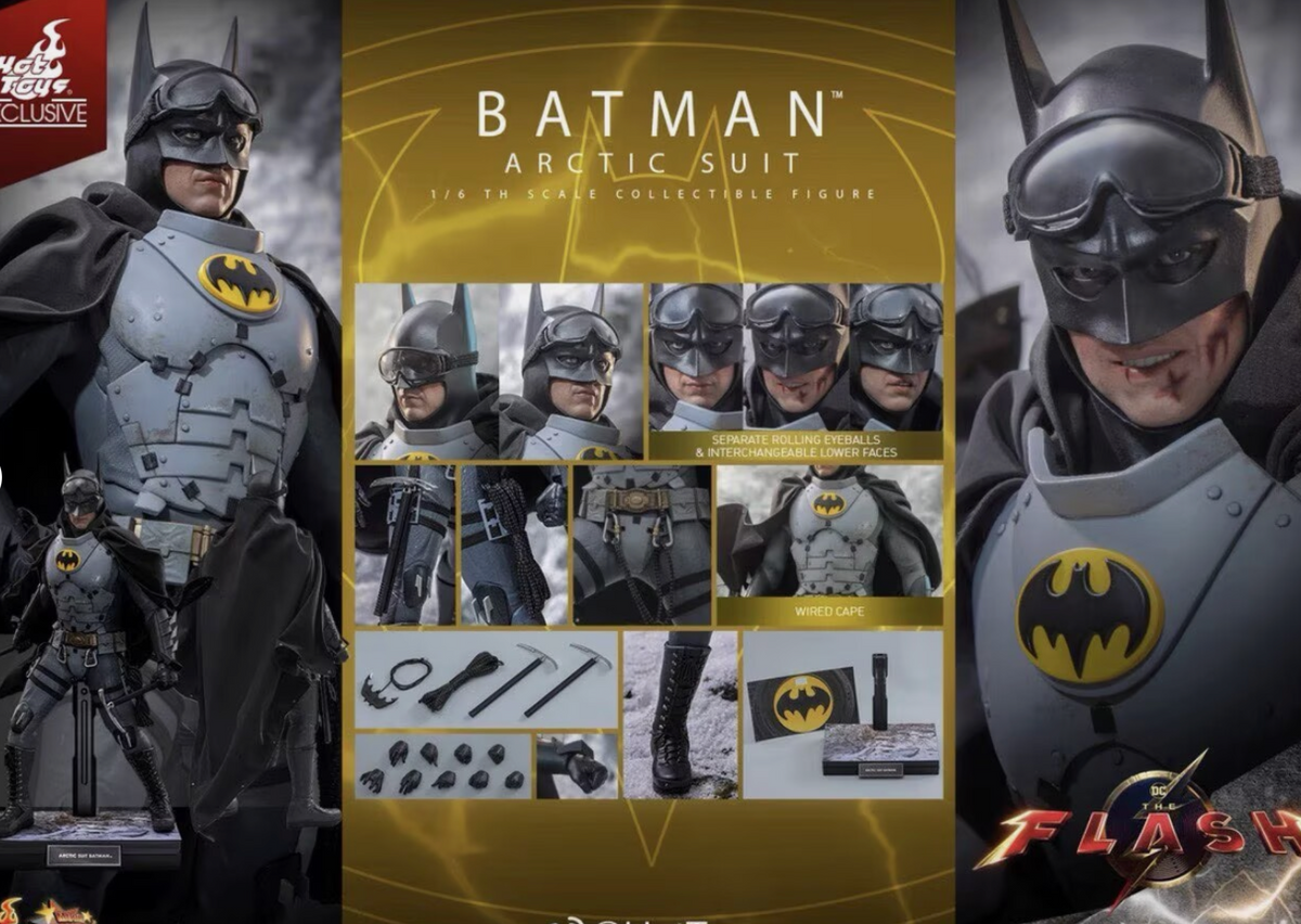 Hot Toys 1/6 The Flash Batman (Arctic Suit) Action Figure MMS897