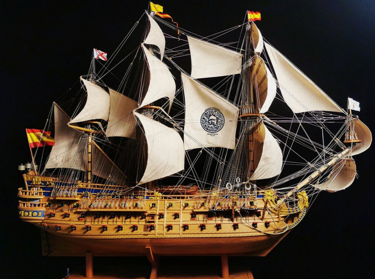 San Felipe Scale 1:50 1200mm 47.2" Wooden Ship Model Kits