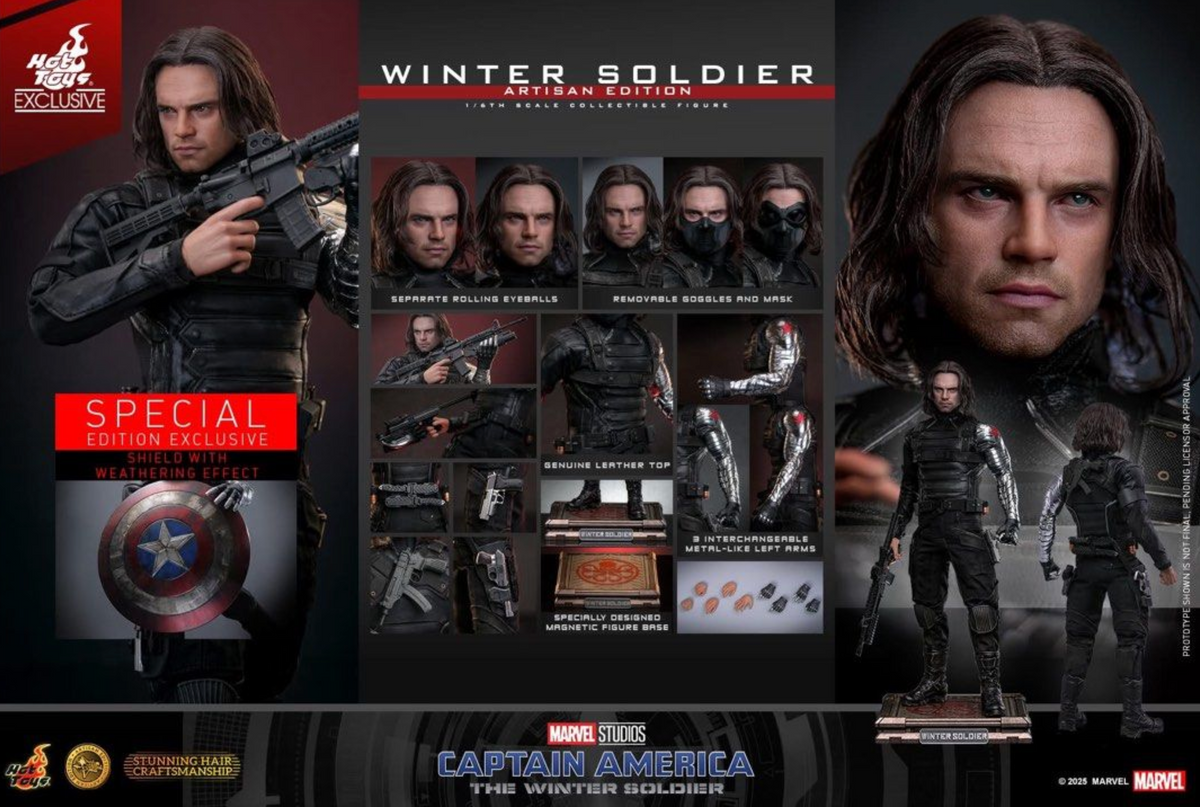 Hot Toys MMS790AEB Captain America 1/6 The Winter Soldier Artisan Special