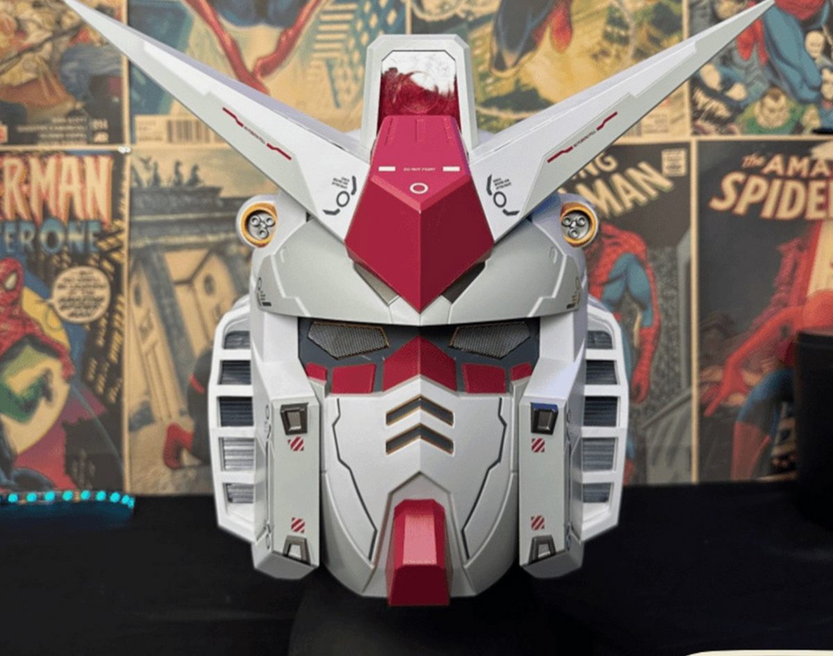 Anime Mobile Suit Gundam RX-78-2 LED Shine 1:1 Helmet Mask Armor Cosplay Prop