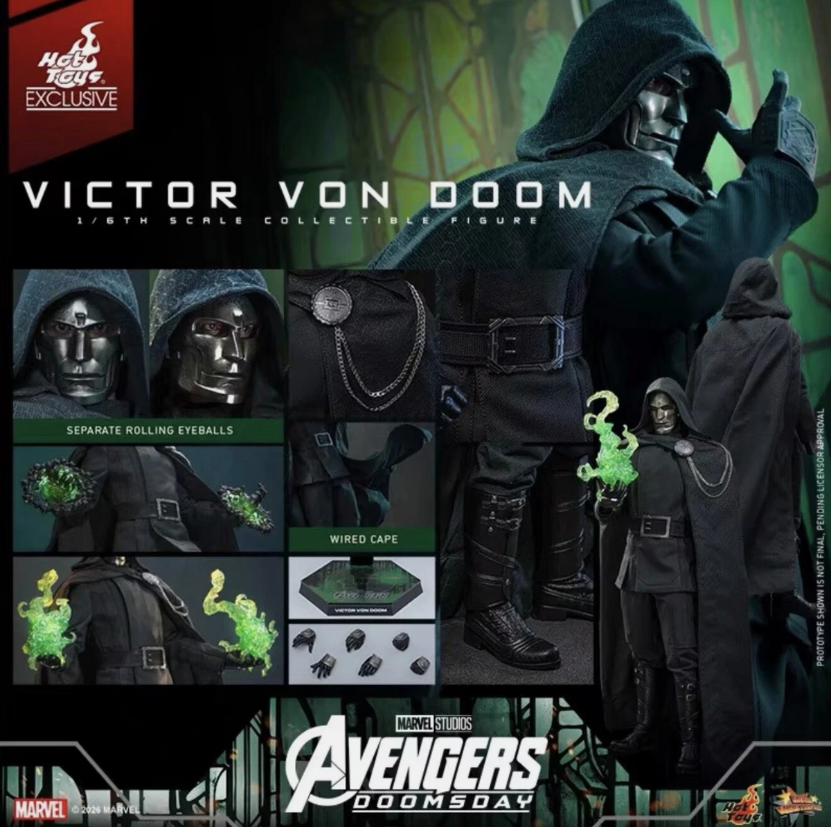 New Hot Toys MMS902 Avengers VICTOR VON DOOM Doomsday 1/6 Figure 2026WF