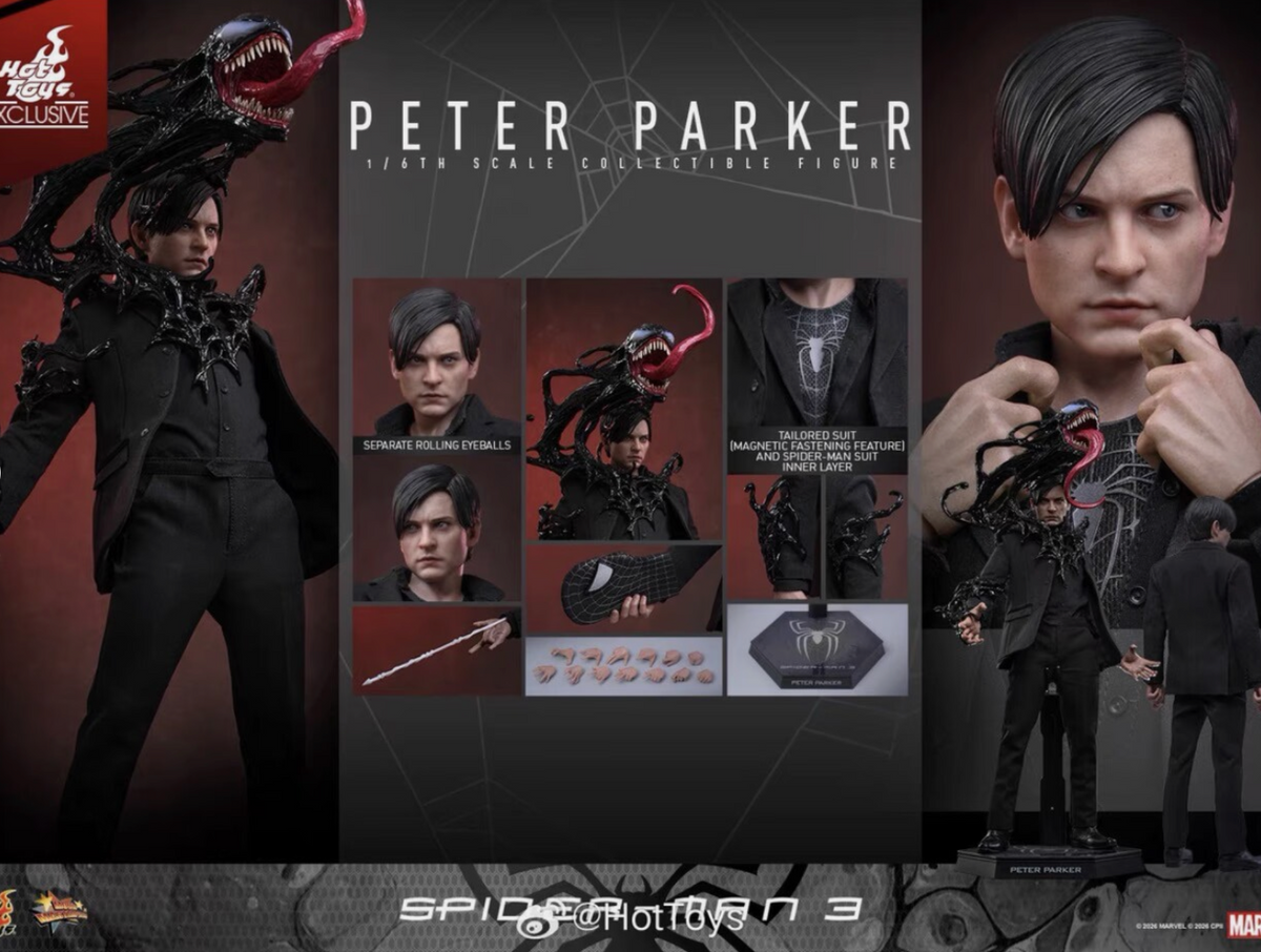 New Hot Toys MMS891 Spider-Man 3 Perter Parker Suit Version 1/6 Figure 2026WF