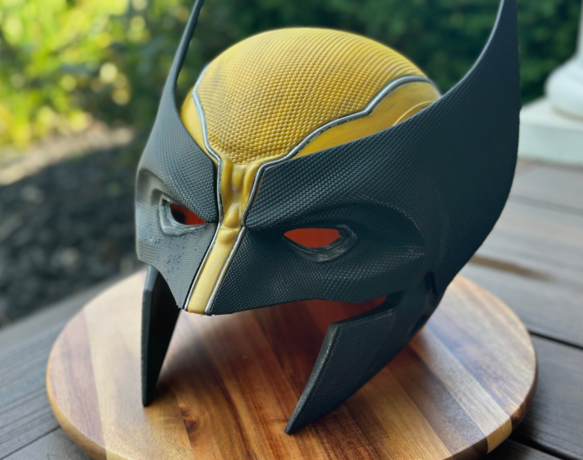 Weathered Wolverine Mask Helmet 3d Printed Logan X-Men Wearable or Display