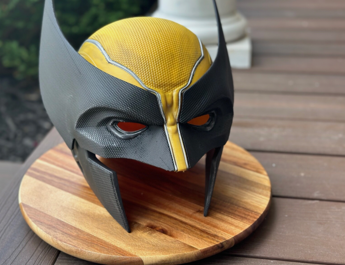 Weathered Wolverine Mask Helmet 3d Printed Logan X-Men Wearable or Display