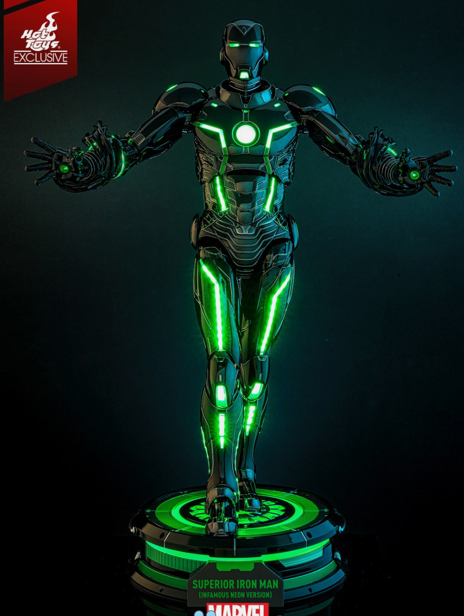 IN STOCK hot Toys CMS036D83 SUPERIOP IRON MAN INFAMOUS NEON VERSIO 1/6 Figure