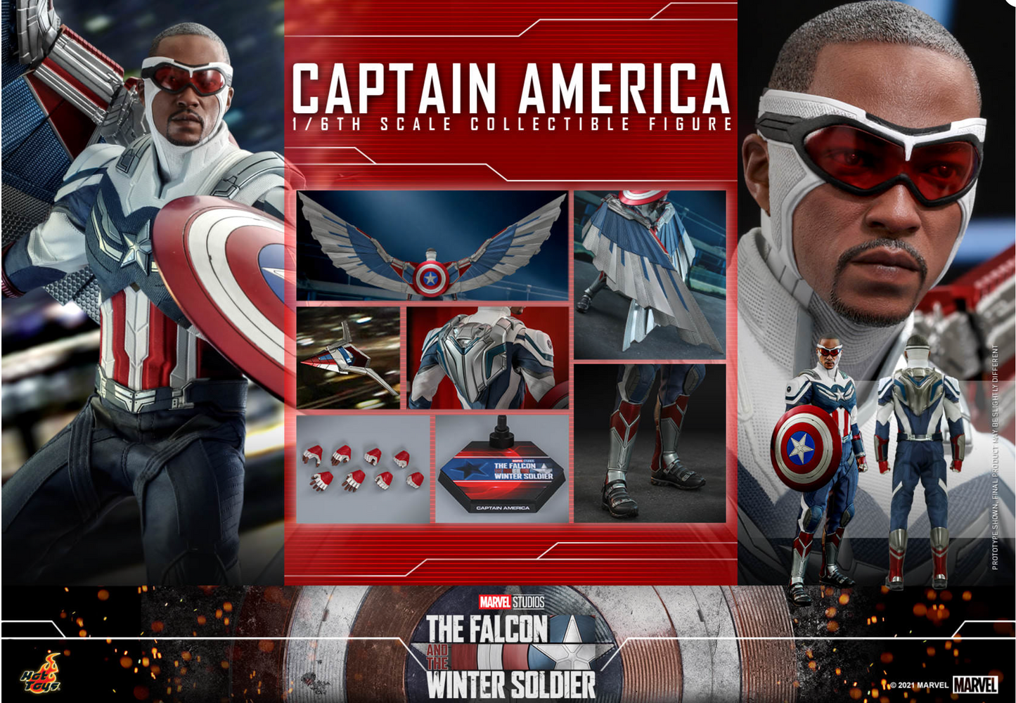Hot Toys The Falcon and The Winter Soldier - Captain America TMS040 Regular priceSale price