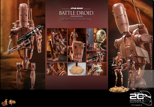 Hot Toys MMS649 STAR WARS ATTACK OF THE CLONES 1/6 Battle Droid Geonosis New