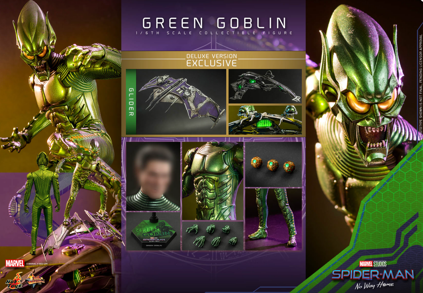 Hot Toys MMS631 SPIDER-MAN: NO WAY HOME 1/6 GREEN GOBLIN Deluxe Version