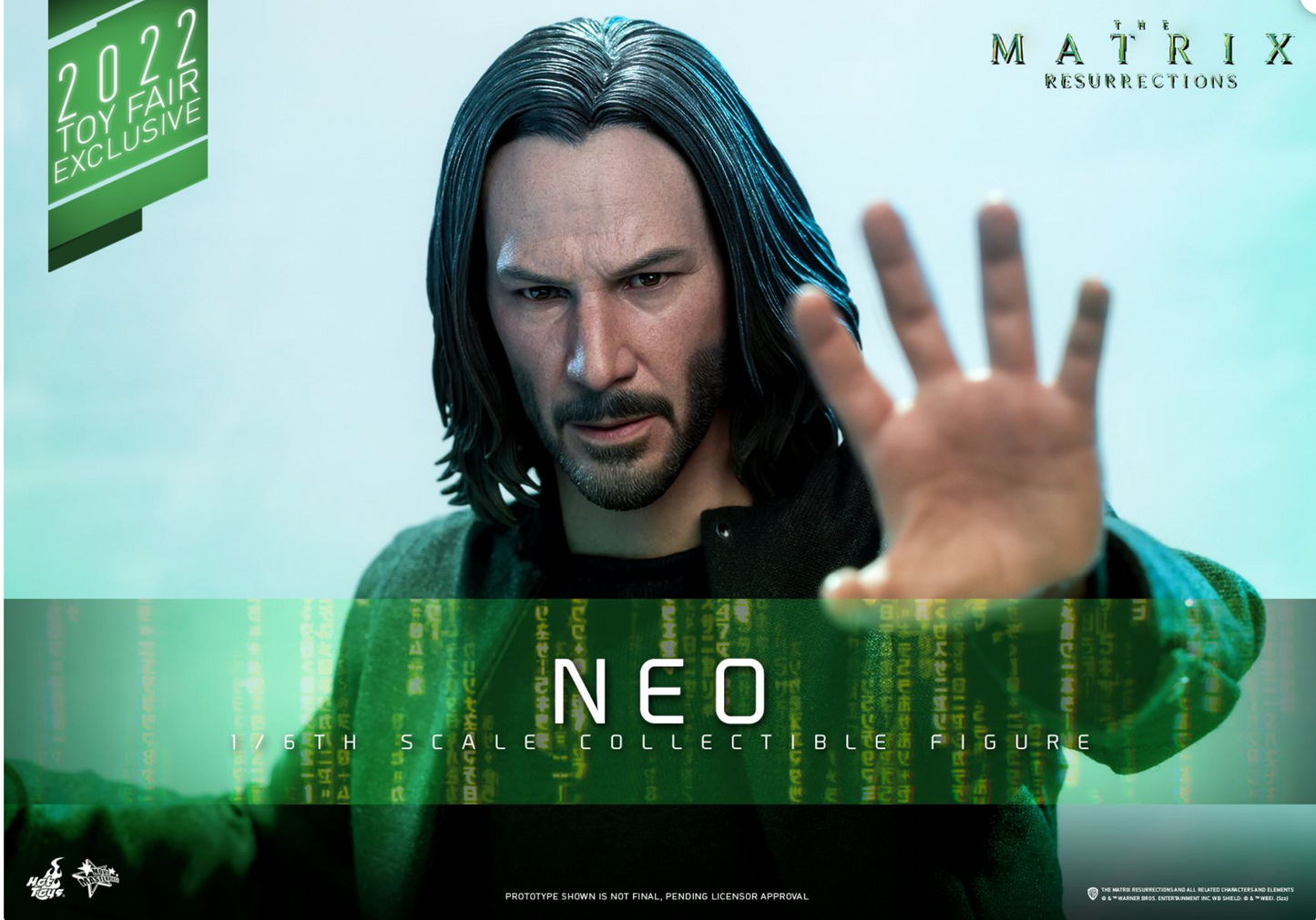 Hot Toys MMS657 The Matrix Reurrection Neo 1/6 Scale Collectible Figure Toy Fair Exclusive