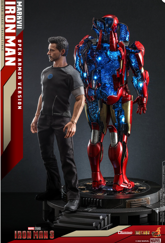 Hot Toys DS004 Iron Man 3 MK7 Open Armor 1/6 Die-cast Figure Limited Collectible