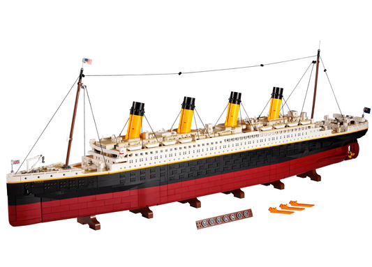 Replica 10294 lego 1:1 Building blocks titanic 9090 capsules normal capsules 1.35m