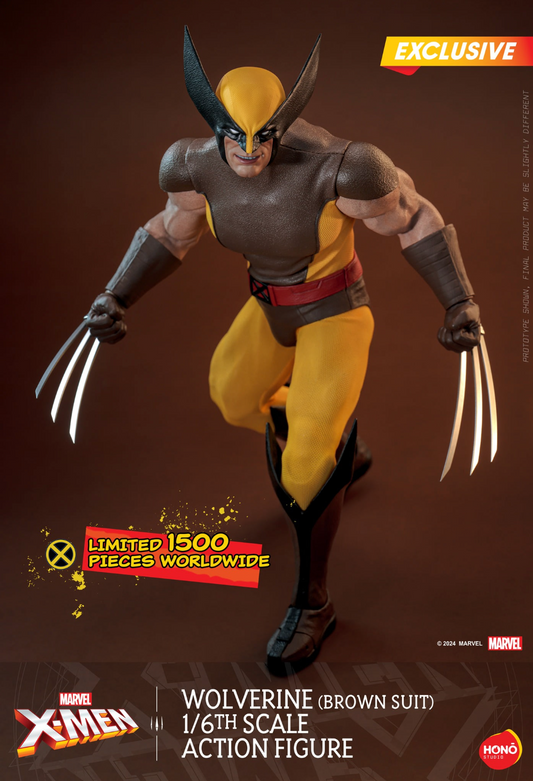 1/6 Hot Toys Hono Studio HS03 Marvel Comics Wolverine Brown Suit Figure Model