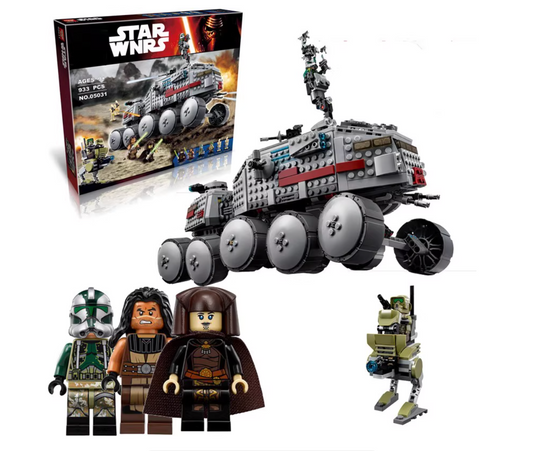 Star Wars Clone Turbo Tank Custom MOC 75151 : Brand New with mini Figures. 1:1 replica Lego