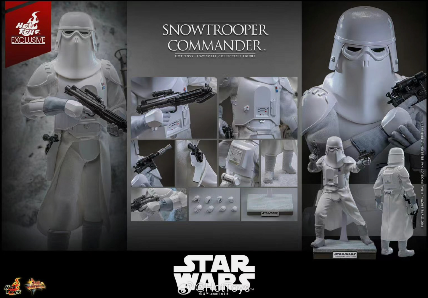 New Hot Toys MMS835 Star Wars SnowTrooper Commander 1/6 Figure in stock