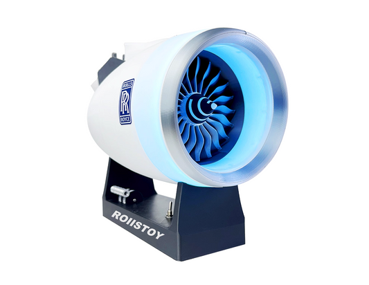 Rolls Royce Airplane single engine model assembly with light and power