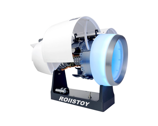 Rolls Royce Airplane single engine model assembly with light and power