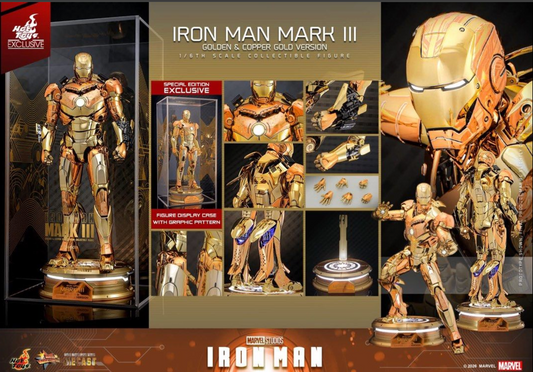 Hot Toys MMS848D78B Iron Man Mark 3 iii (Golden & Copper Gold )