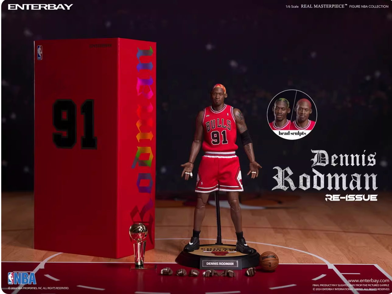 ENTERBAY Real Masterpiece RM1059 Dennis Rodman Action Figure New in Stock