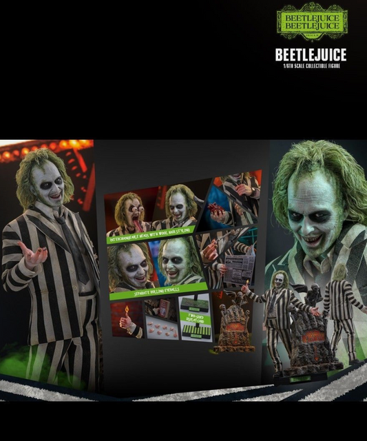 Hot Toys hottoys MMS767 Beetlejuice 1/6 Figure NEW Beetlejuice