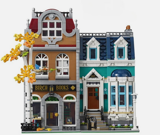 MOC Building Blocks 10270 CREATOR Bookshop 2504pcs With 5 Figures