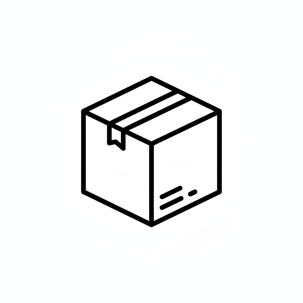 no world, packaging icon black and white